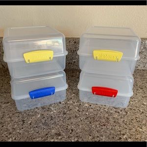 Sistema Lot Of 4 Lunch To Go Boxes